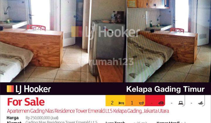 Apartemen Gading Nias Residence Tower Emerald Lt.5 Kelapa Gading, Jakarta Utara 2