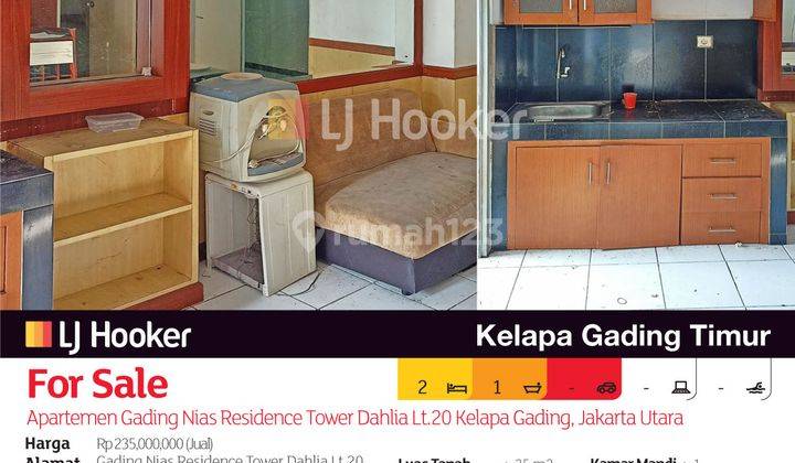 Apartemen Gading Nias Residence Tower Dahlia Lt.20 Kelapa Gading, Jakarta Utara 2