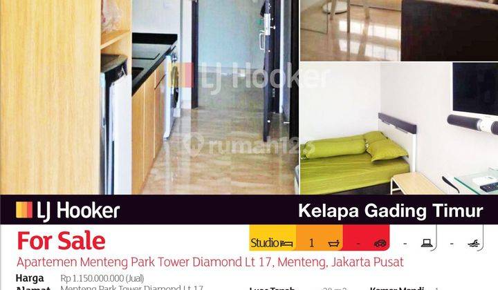 Apartemen Menteng Park Tower Diamond Lantai 17, Menteng, Jakarta Pusat 2