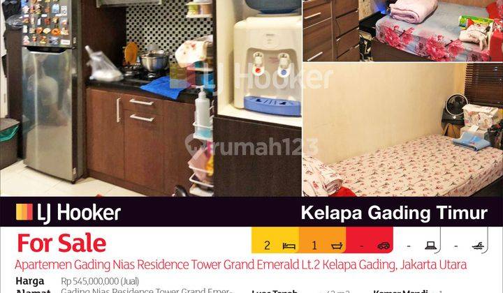 Apartemen Gading Nias Residence Tower Grand Emerald Lt.2 Kelapa Gading, Jakarta Utara 2