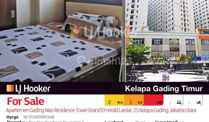 Apartemen Gading Nias Residence Tower Grand Emerald Lantai 25 Kelapa Gading, Jakarta Utara 2