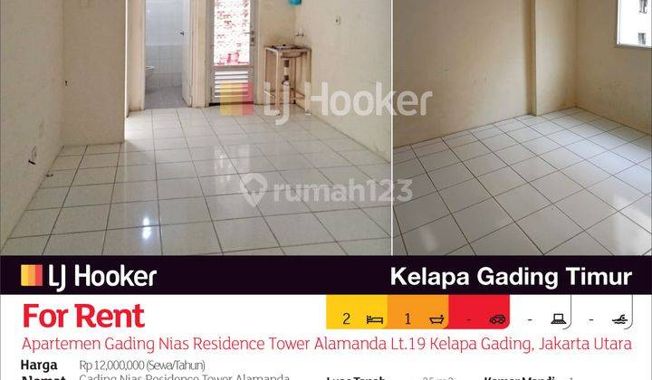 Apartemen Gading Nias Residence Tower Alamanda Lt.19 Kelapa Gading, Jakarta Utara 2