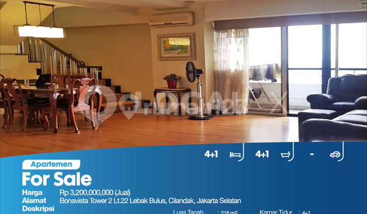 Apartemen Bonavista Tower 2 Lt.22 Lebak Bulus, Cilandak, Jakarta Selatan 2