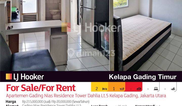 Apartemen Gading Nias Residence Tower Dahlia Lt.5 Kelapa Gading, Jakarta Utara 2