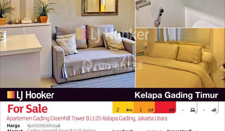 Apartemen Gading Greenhill Tower B Lt.05 Kelapa Gading, Jakarta Utara 2