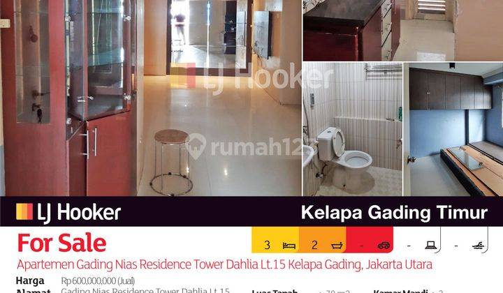 Apartemen Gading Nias Residence Tower Dahlia Lt.15 Kelapa Gading, Jakarta Utara 2