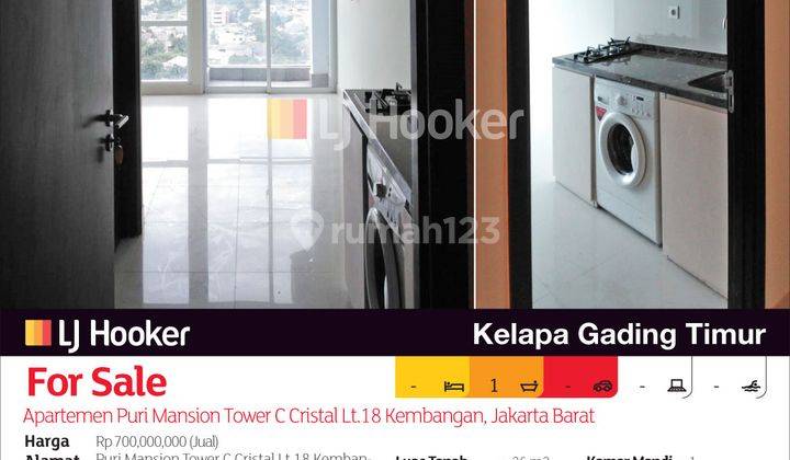 Apartemen Puri Mansion Tower Cristal Lt.18 Kembangan, Jakarta Barat 2