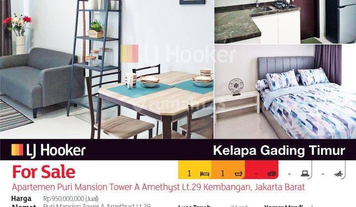 Apartemen Puri Mansion Tower A Amethyst Lt.29 Kembangan, Jakarta Barat 2