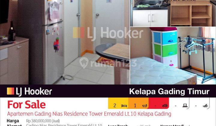 Apartemen Gading Nias Residence Tower Emerald Lt.10 Kelapa Gading, Jakarta Utara 2