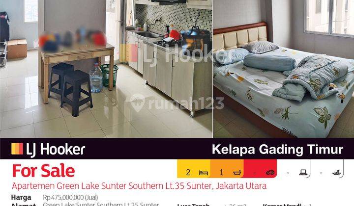 Apartemen Green Lake Sunter Southern Lt.35 Sunter, Jakarta Utara 2