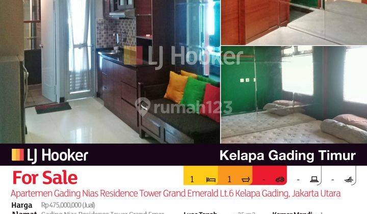 Apartemen Gading Nias Residence Tower Grand Emerald Lt.6 Kelapa Gading, Jakarta Utara 2