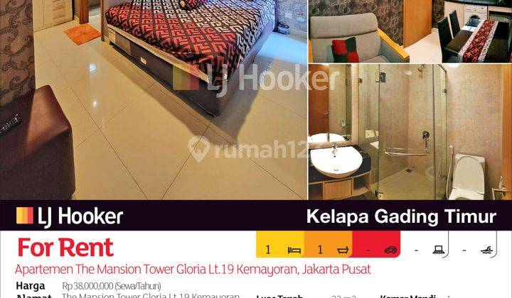 Apartemen The Mansion Tower Gloria Lt.19 Kemayoran, Jakarta Pusat 2