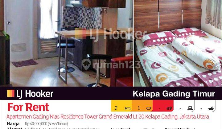 Apartemen Gading Nias Residence Tower Grand Emerald Lt 20 Kelapa Gading, Jakarta Utara 2