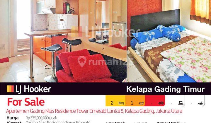 Apartemen Gading Nias Residence Tower Emerald Lantai 8, Kelapa Gading, Jakarta Utara 2