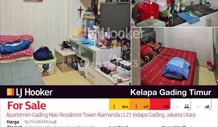 Apartemen Gading Nias Residence Tower Alamanda Lt.21 Kelapa Gading, Jakarta Utara 2