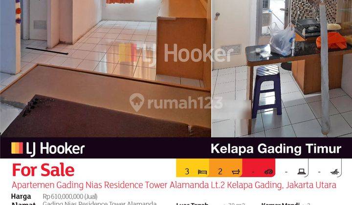 Apartemen Gading Nias Residence Tower Alamanda Lt.2 Kelapa Gading, Jakarta Utara 2