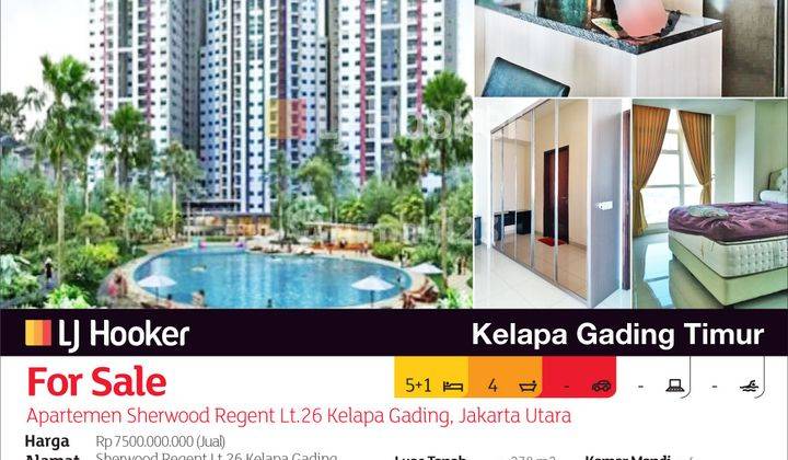 Apartemen Sherwood Regent Lantai 26 Kelapa Gading, Jakarta Utara 2