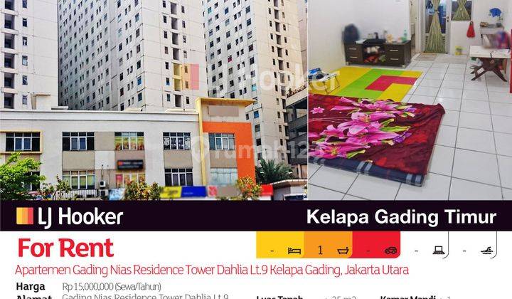 Apartemen Gading Nias Residence Tower Dahlia Lt.9 Kelapa Gading, Jakarta Utara 2