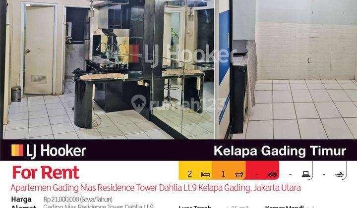 Apartemen Gading Nias Residence Tower Dahlia Lt.9 Kelapa Gading, Jakarta Utara 2