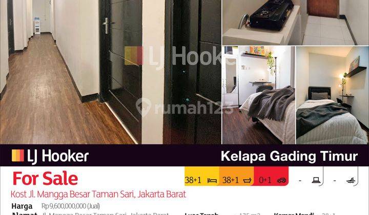 Kost Jl. Mangga Besar Taman Sari, Jakarta Barat 2