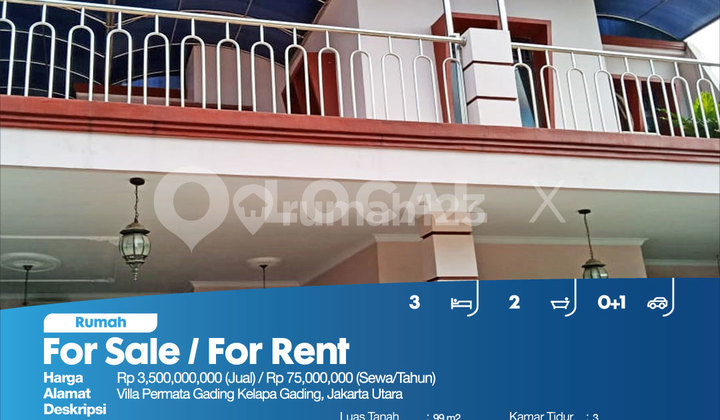 Permata Gading Villa House, Kelapa Gading, North Jakarta 2