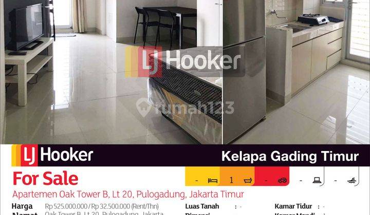 Apartemen Gading Icon Oak Tower B Lantai 20, Pulo Gadung, Jakarta Timur 2