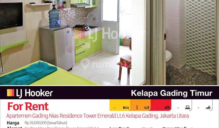 Apartemen Gading Nias Residence Tower Emerald Lt.6 Kelapa Gading, Jakarta Utara 2