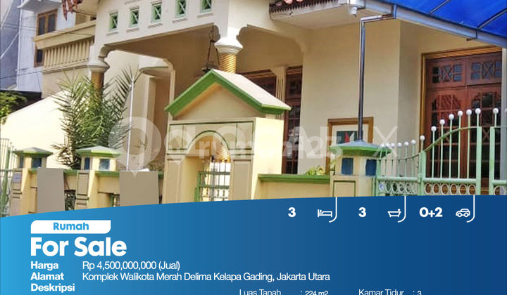 Rumah Komplek Walikota Merah Delima Kelapa Gading, Jakarta Utara 2