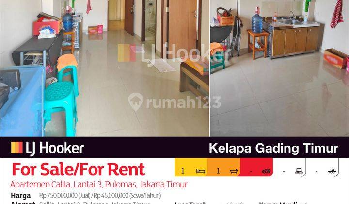 Apartemen Callia, Lantai 3, Pulomas, Jakarta Timur 2