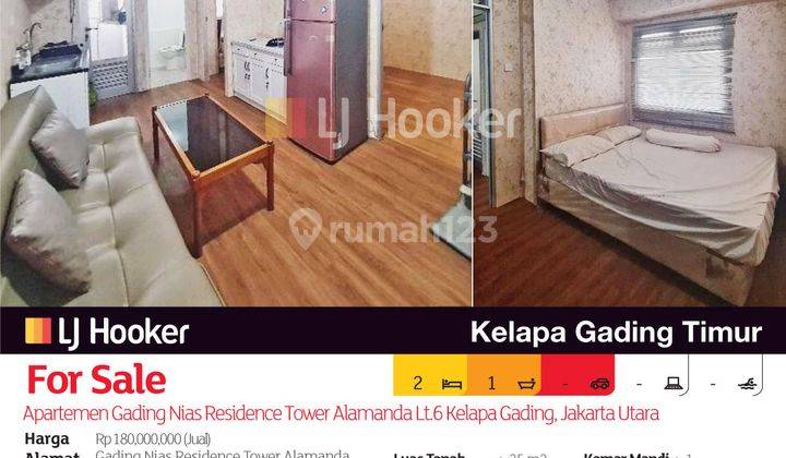 Apartemen Gading Nias Residence Tower Alamanda Lt.6 Kelapa Gading, Jakarta Utara 2