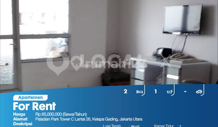 Apartemen Paladian Park Tower C Lantai 26, Kelapa Gading, Jakarta Utara 2