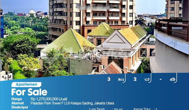 Apartemen Paladian Park Tower F Lt.6 Kelapa Gading, Jakarta Utara 2