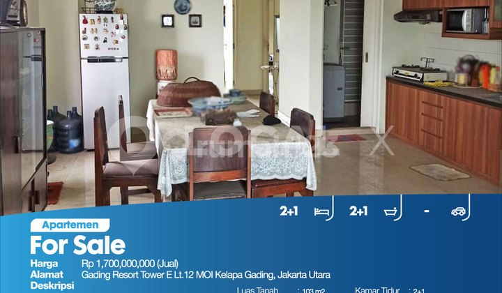 Apartemen Gading Resort Moi Tower E Lt.12 Kelapa Gading, Jakarta Utara 2