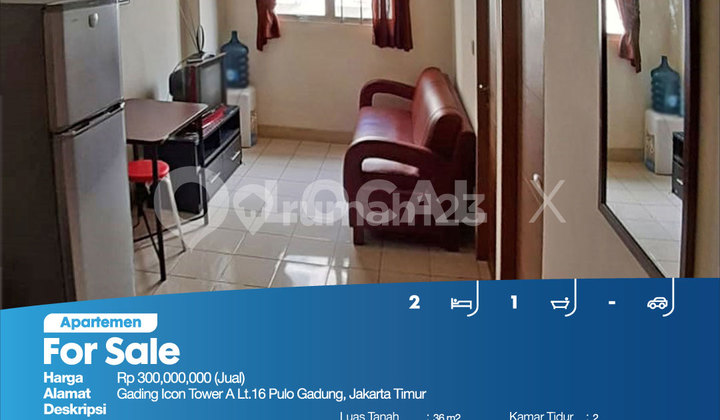 Apartemen Gading Icon Tower A Lt.16 Pulo Gadung, Jakarta Timur 2