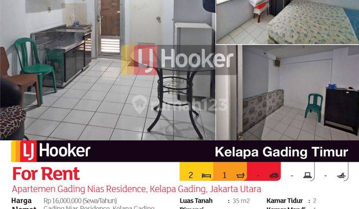 Apartemen Gading Nias Residence Tower Chrysant Lantai 20 Kelapa Gading, Jakarta Utara 2