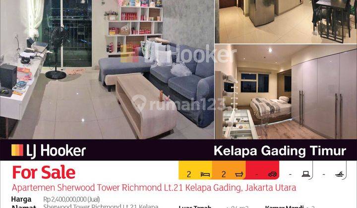 Apartemen Sherwood Tower Richmond Lt.21 Kelapa Gading, Jakarta Utara 2