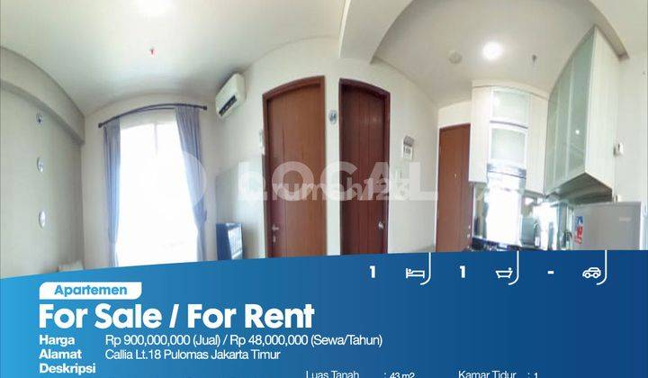 Apartemen Callia Lt.18 Pulomas Jakarta Timur 2