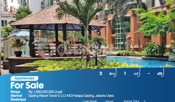 Apartemen Gading Resort, Moi, Tower D Lt.3 Kelapa Gading, Jakarta Utara 2