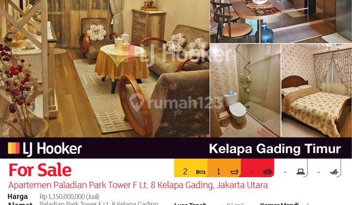 Apartemen Paladian Park Tower F Lt. 8 Kelapa Gading, Jakarta Utara 2