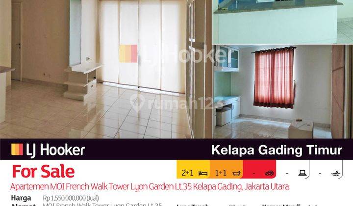 Apartemen Moi French Walk Tower Lyon Garden Lt.35 Kelapa Gading, Jakarta Utara 2