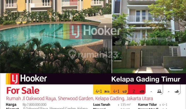 Rumah Jl Oakwood Raya Sherwood Garden, Kelapa Gading, Jakarta Utara 2