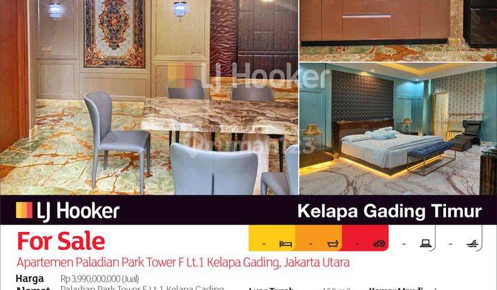 Apartemen Paladian Park Tower F Lt.1 Kelapa Gading, Jakarta Utara 2