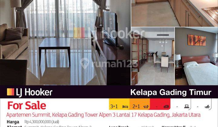 Apartemen Summit, Kelapa Gading Tower Alpen 3 Lantai 17 Kelapa Gading, Jakarta Utara 2