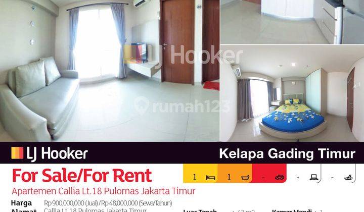 Apartemen Callia Lt.18 Pulomas Jakarta Timur 2