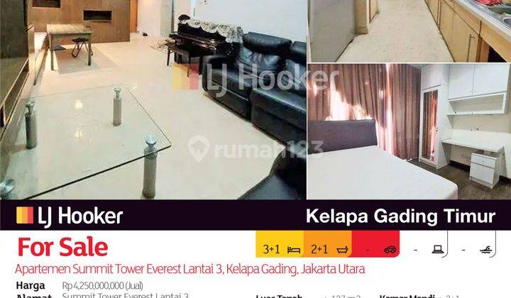 Apartemen Summit Tower Everest Lantai 3, Kelapa Gading, Jakarta Utara 2