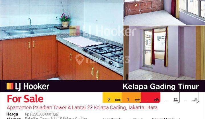 Apartemen Paladian Tower A Lantai 22 Kelapa Gading, Jakarta Utara 2