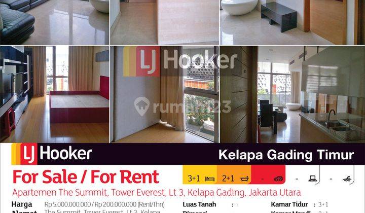 Apartemen Summit Unit Everest Lantai 3 Kelapa Gading, Jakarta Utara 2