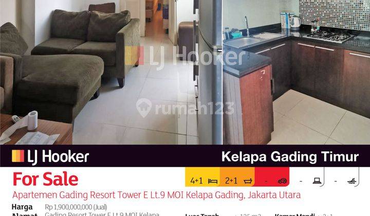 Apartemen Gading Resort Tower E Lt.9 Moi Kelapa Gading, Jakarta Utara 2