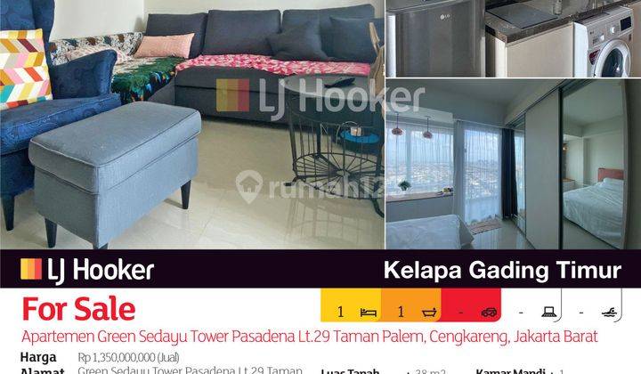 Apartemen Green Sedayu Tower Pasadena Lt.29 Taman Palem, Cengkareng, Jakarta Barat 2