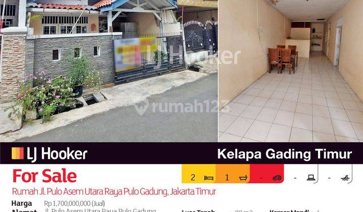 Rumah Jl. Pulo Asem Utara Pulo Gadung, Jakarta Timur 2